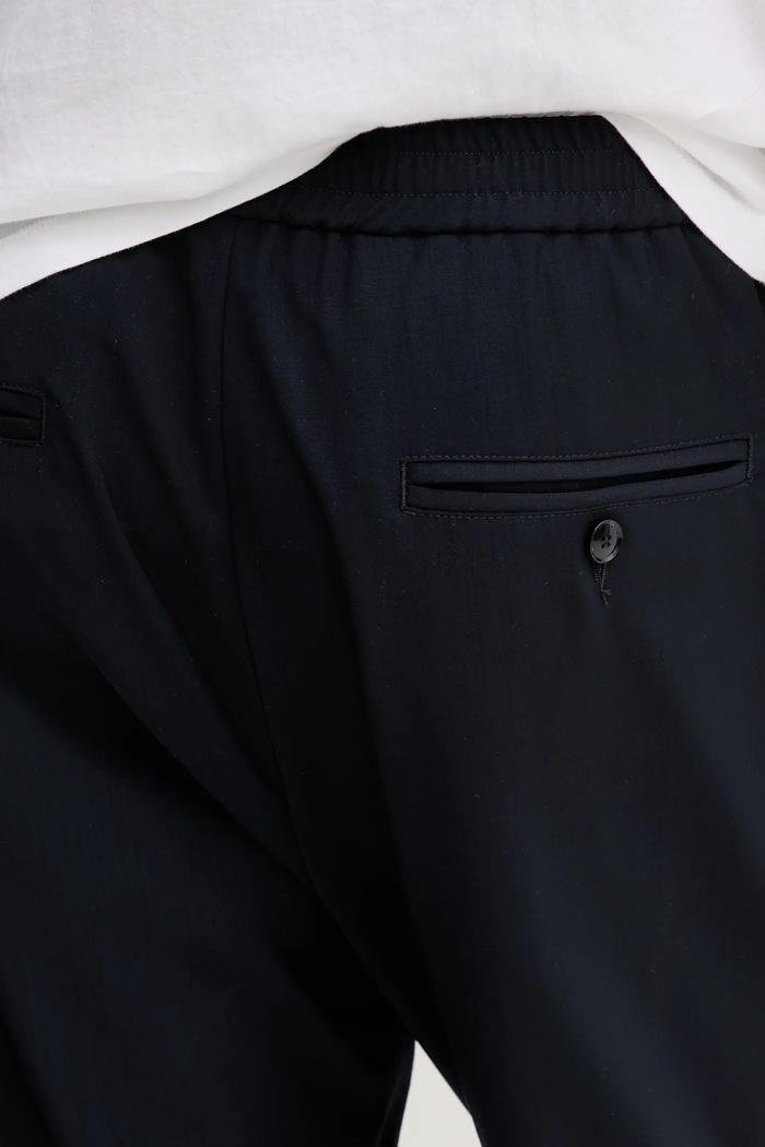 BARENA VENEZIA spodnie wełniane Camicia Mola granatowy PAU5082.478