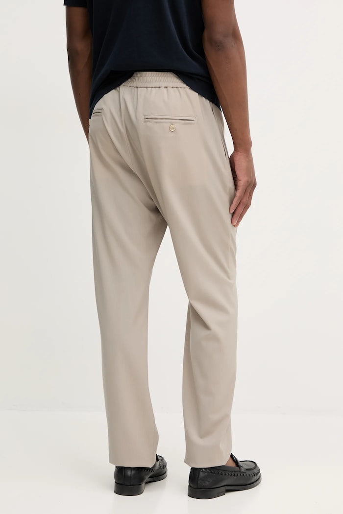 Odzież BARENA VENEZIA spodnie wełniane Camicia Mola PAU5082.478 beżowy