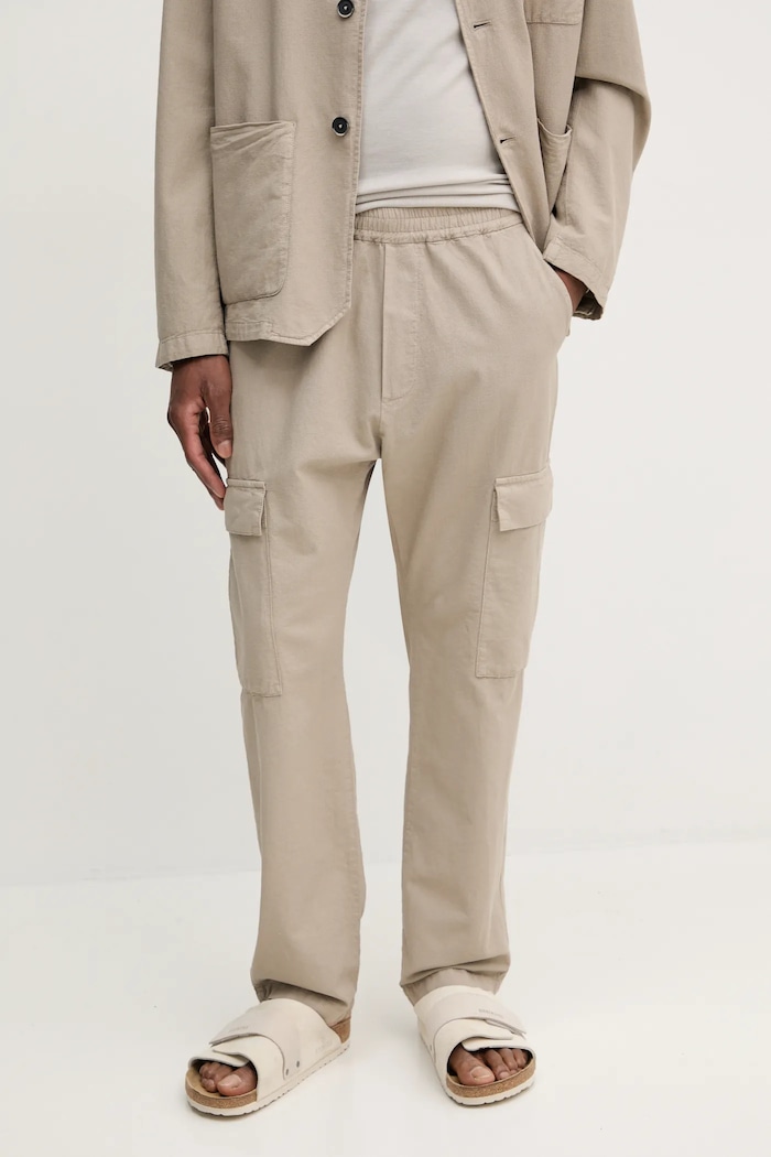 BARENA VENEZIA pantaloni de bumbac Camicia Mola bej PAU5092.2763
