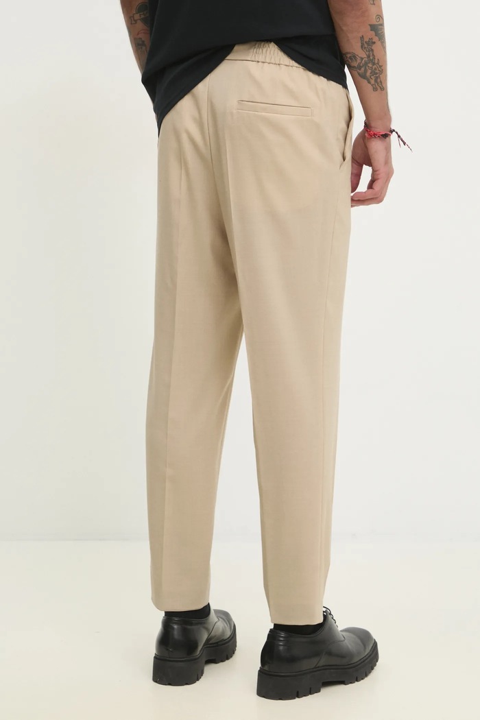 Abbigliamento HUGO pantaloni in misto lana 50538299 beige