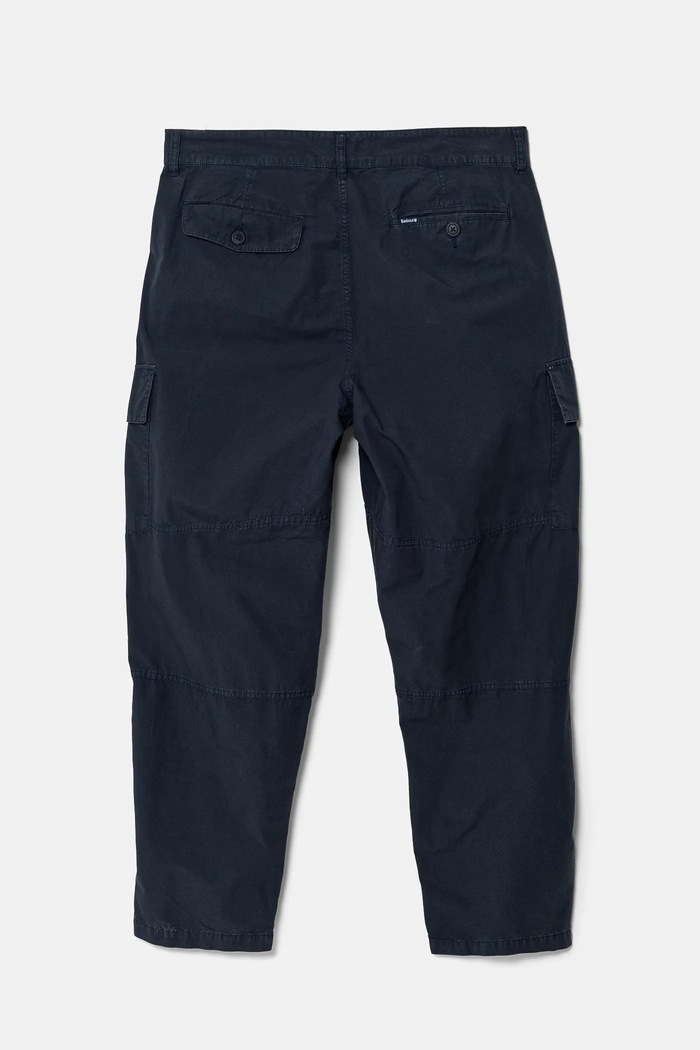 Barbour spodnie bawełniane Relaxed Fit Cargo MTR0759 niebieski SS25
