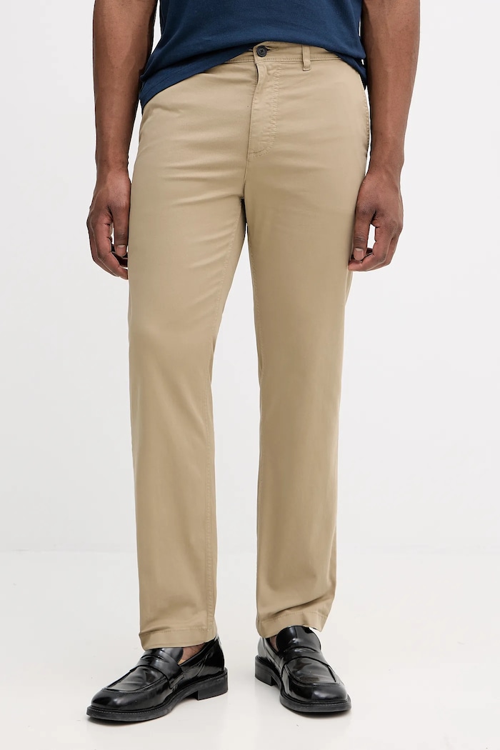 Штани BOSS Orange Chino-Regular-1 прямий бежевий 50534378