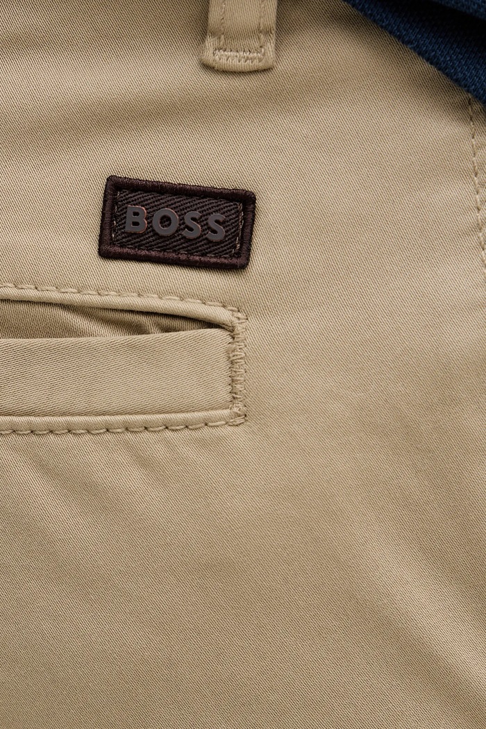 Штани BOSS Orange Chino-Regular-1 бежевий 50534378