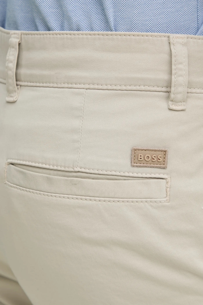 Штани BOSS Orange Chino-Regular-1 бежевий 50534378