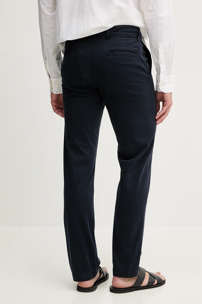 Oblečenie Nohavice BOSS Orange Chino-Regular-1 50534378 tmavomodrá