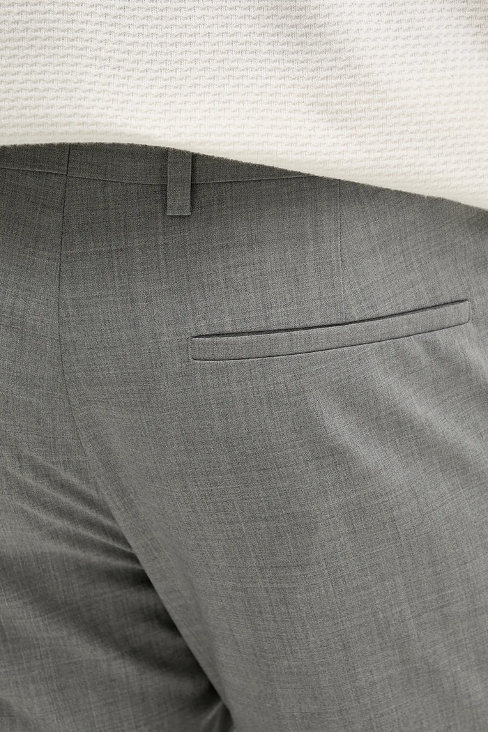 Hlače s primesjo volne Calvin Klein siva K10K113949