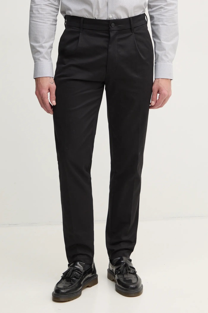Kalhoty Calvin Klein chinos černá K10K114104