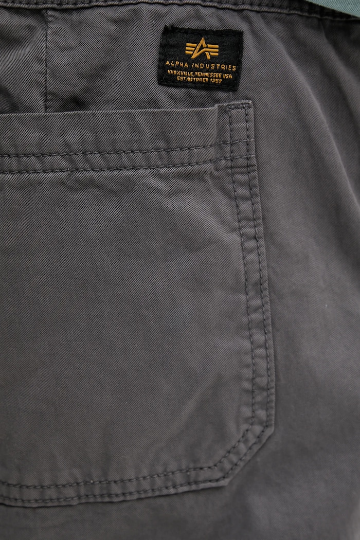 Alpha Industries pantaloni de bumbac Basic Cotton Pants gri 156214