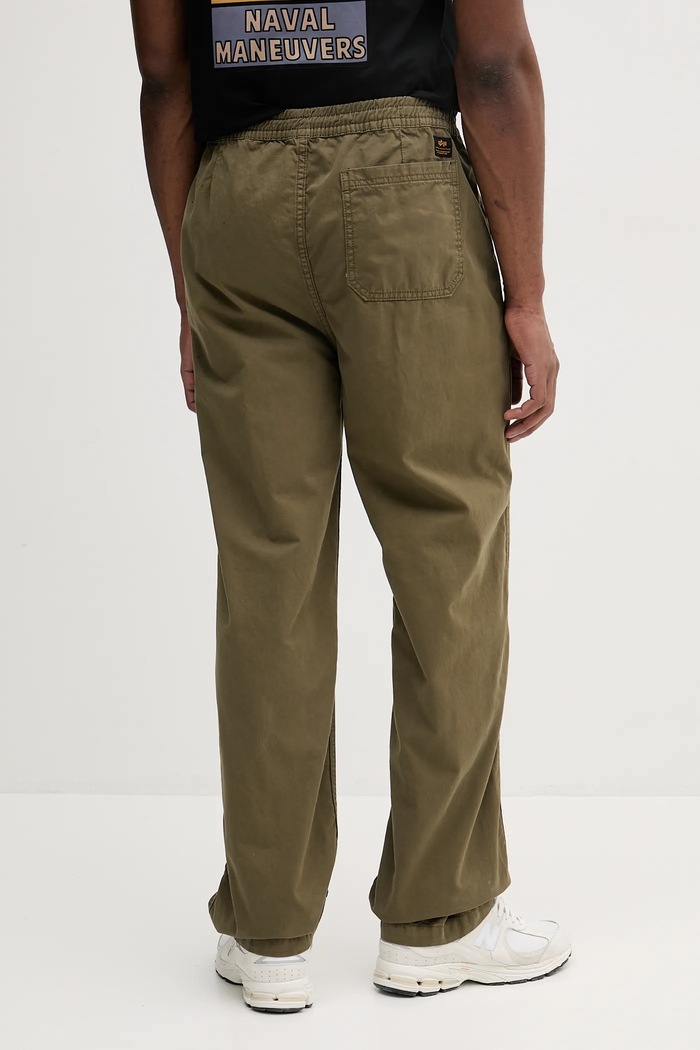 Odzież Alpha Industries spodnie bawełniane Basic Cotton Pants 156214 zielony
