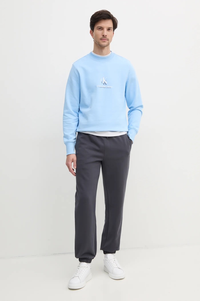 Спортен панталон Calvin Klein Jeans J30J327241 сив SS25