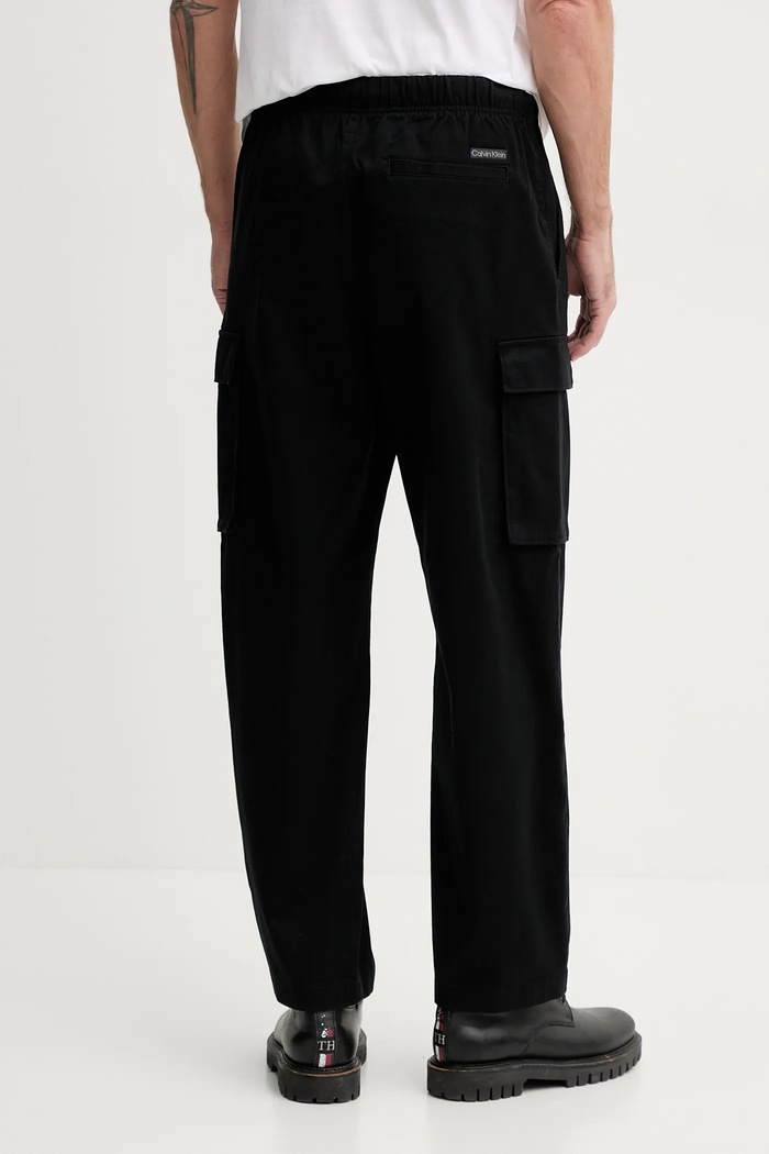 Ρούχα Παντελόνι Calvin Klein Jeans LV040EM616 μαύρο