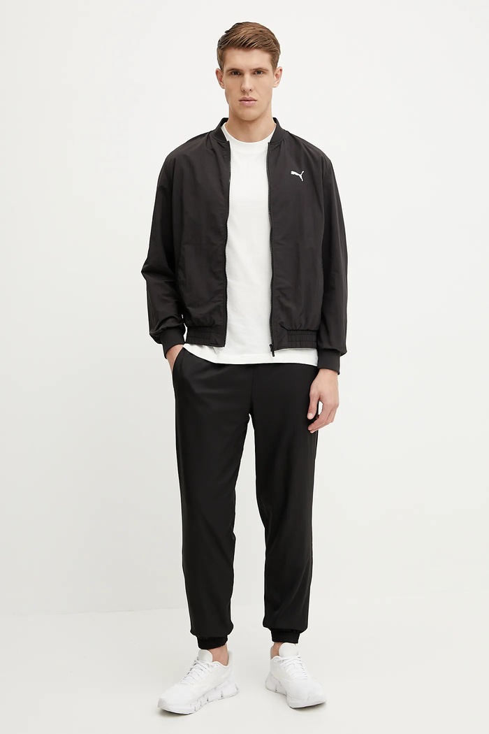 Puma pantaloni de trening Essential Woven 682622 negru SS26