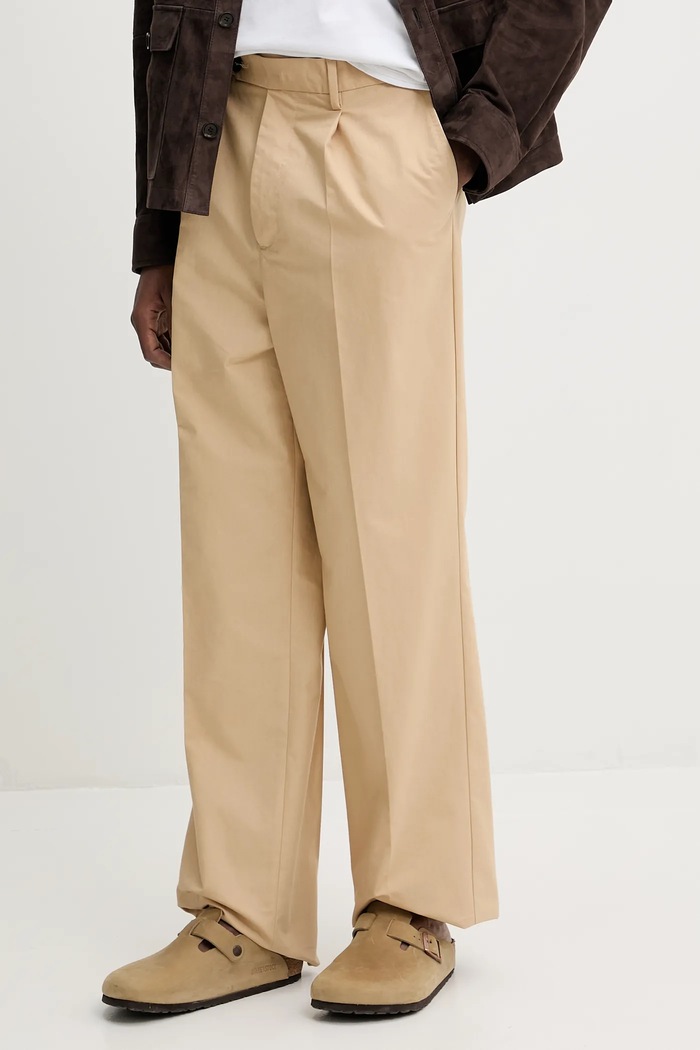 Bally pantaloni drept bej MTR036