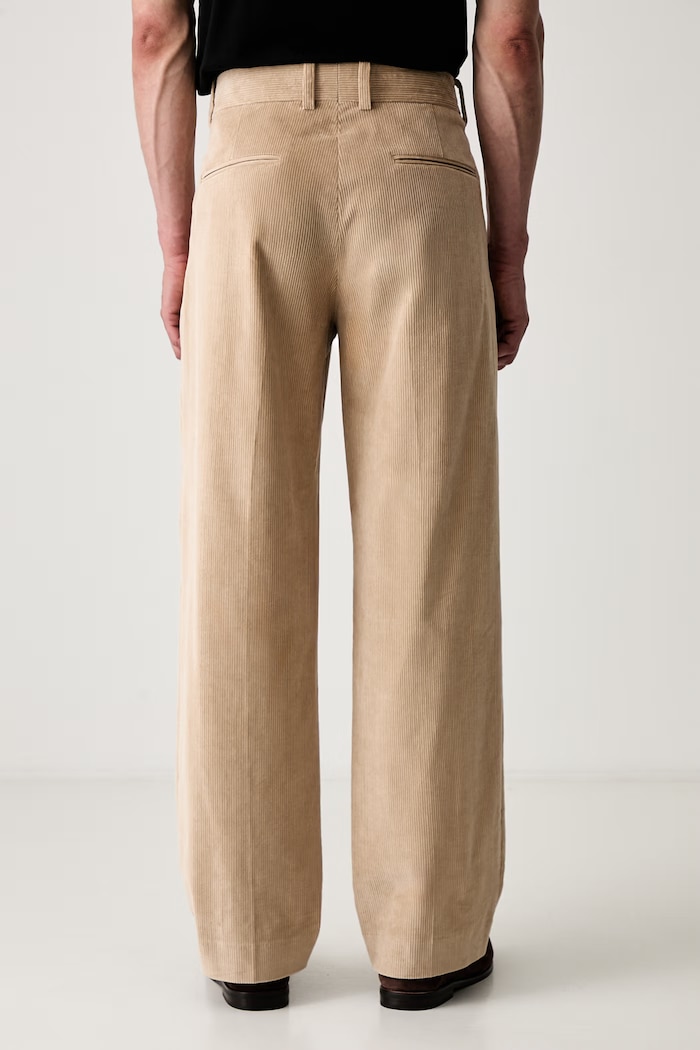 Odjeća Drôle de Monsieur Le Pantalon Golfeur Corduroy hlače od samta za muškarce PERM.BP165.CO156.BG bež