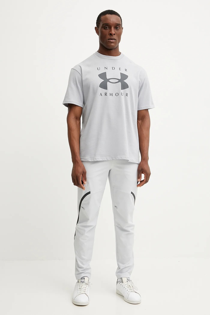 Under Armour pantaloni de trening Unstoppable 1390256 gri SS26