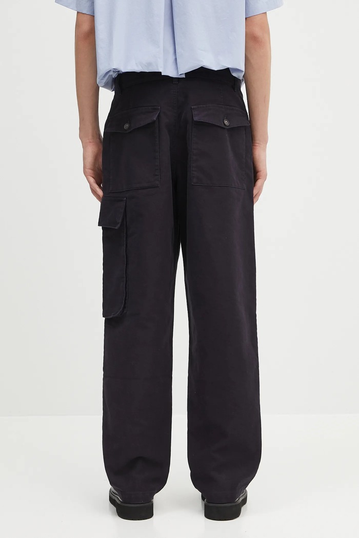 Odzież Barbour Spodnie bawełniane Barbour Jungle Sateen Trouser MTR0760 granatowy
