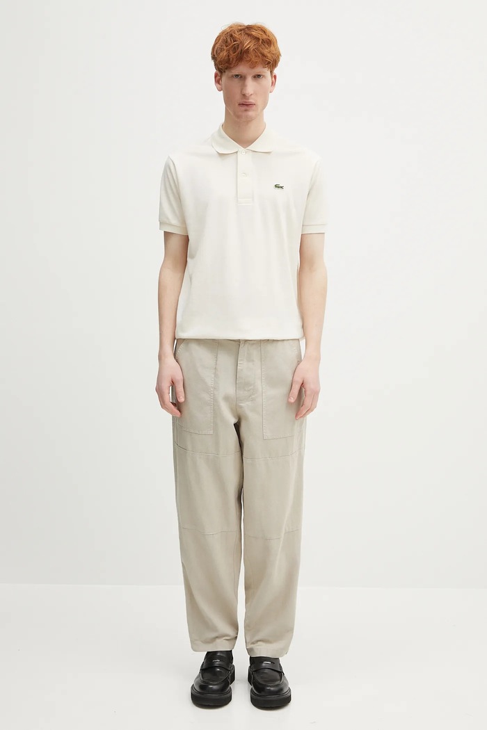Barbour lennadrág Barbour Natural Linen Blend Trouser MTR0763 bézs