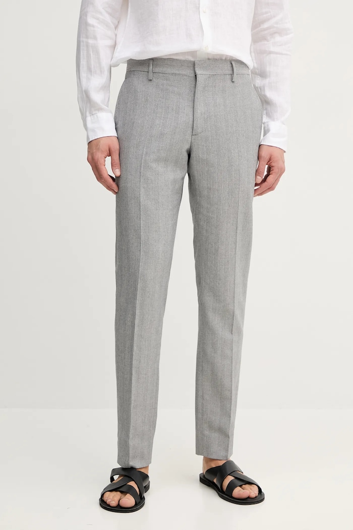 Hlače Tommy Hilfiger Tkanina siva SQTHL7527.SQTH509