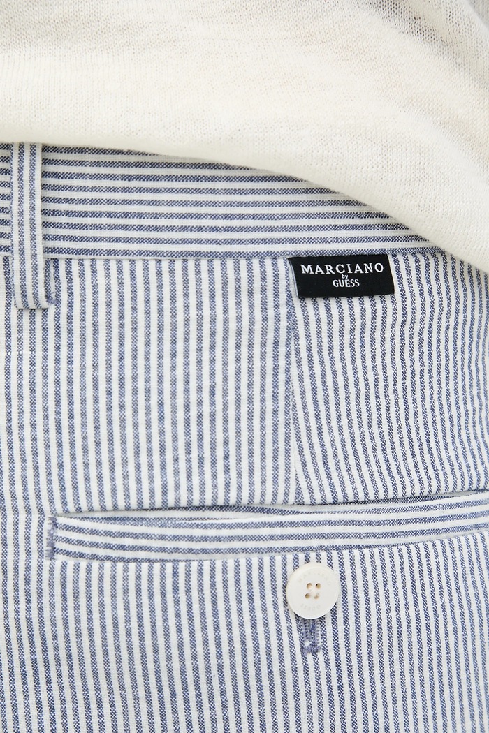 Marciano by Guess spodnie z domieszką wełny MAX niebieski 5GHB17.2314Z
