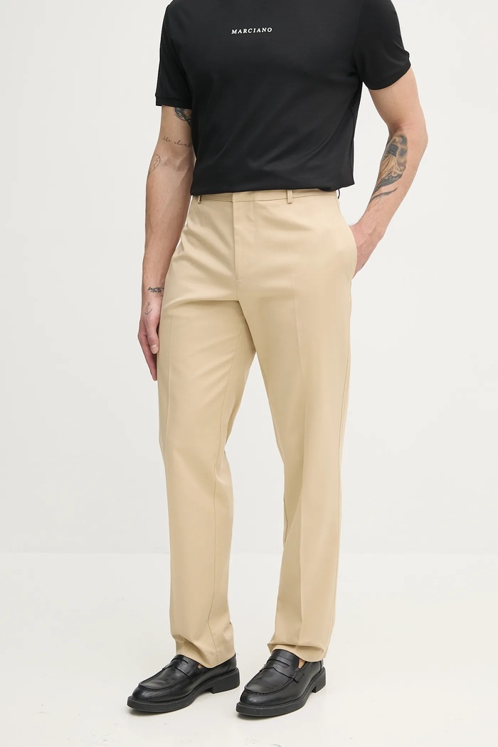 Marciano by Guess nadrág ALVIN elasztánnal bézs 5GHB21.2304Z