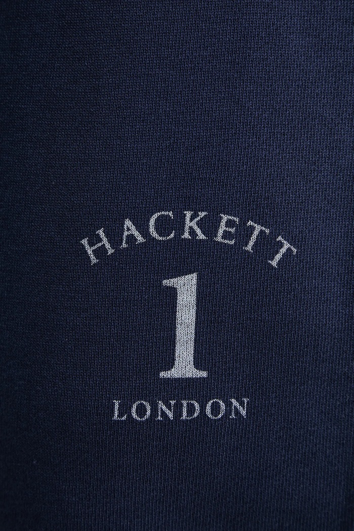 Hackett London spodnie dresowe bawełniane granatowy HM581338