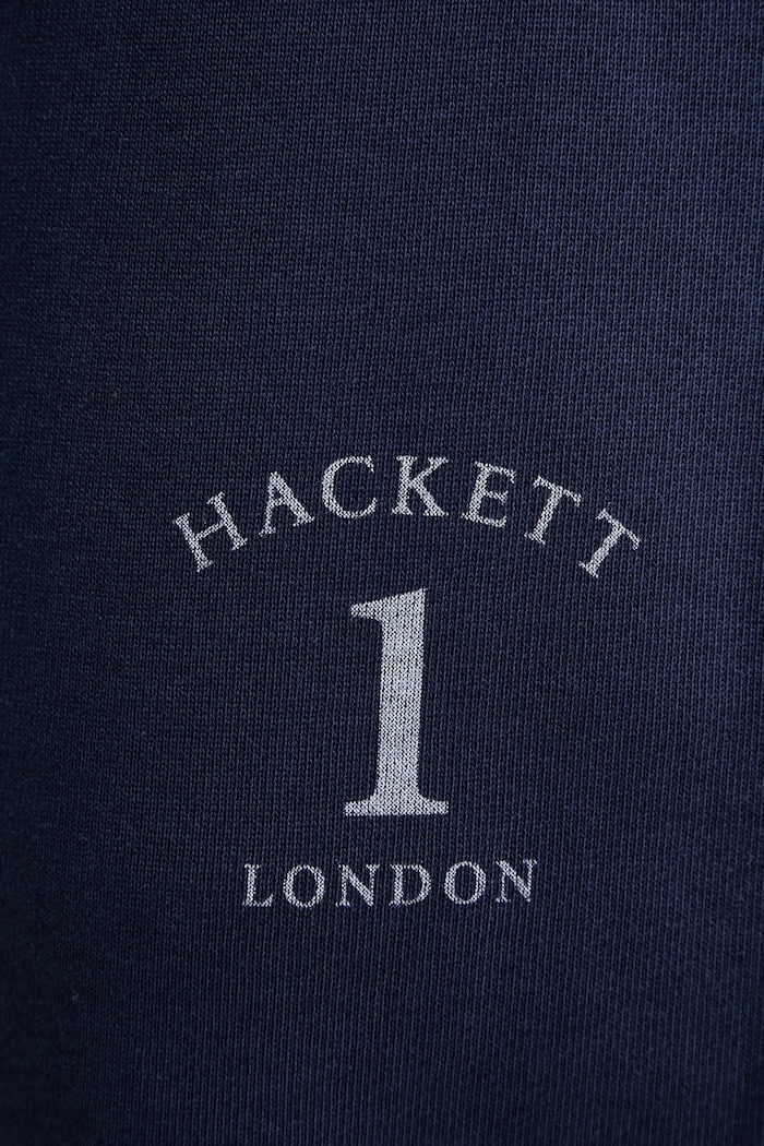 Hackett London spodnie dresowe bawełniane granatowy HM581338