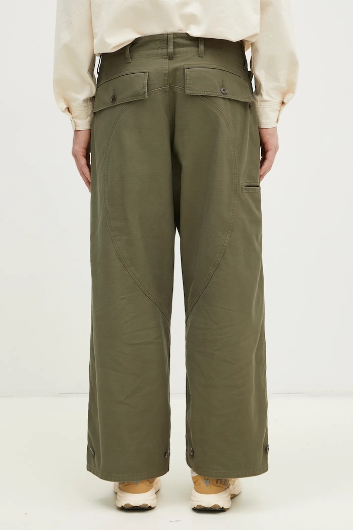 Дрехи Памучен панталон Human Made Air Force Pants HM29PT009 зелен