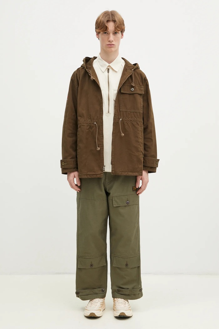 Памучен панталон Human Made Air Force Pants HM29PT009