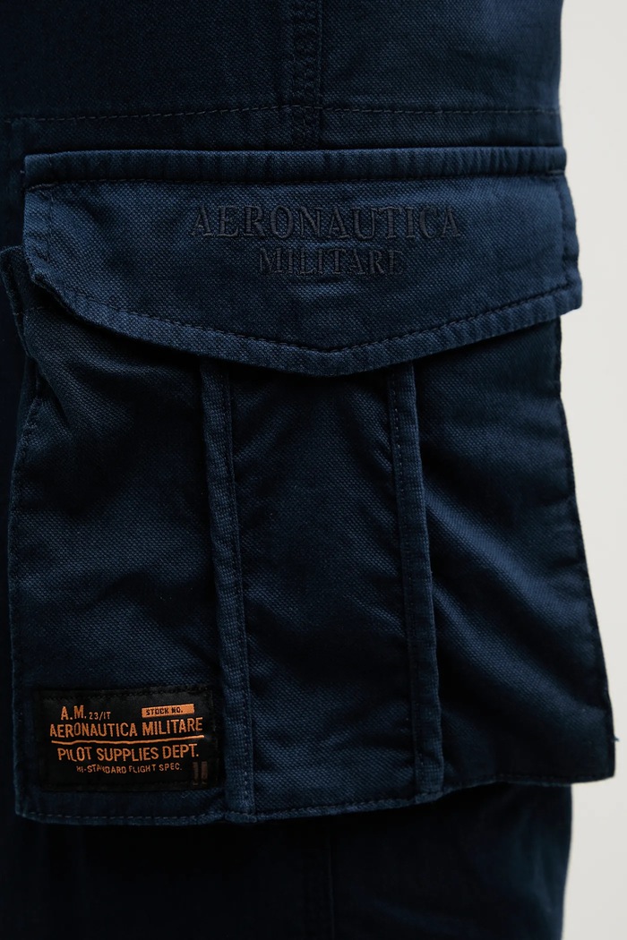 Παντελόνι Aeronautica Militare σκούρο μπλε PA1658CT3511