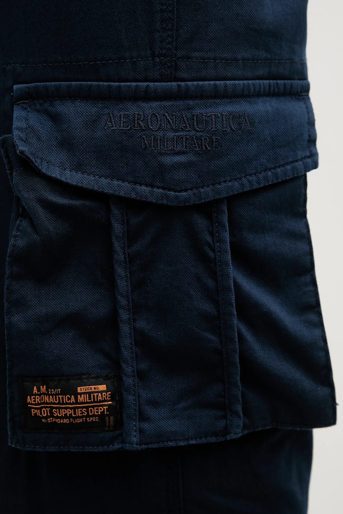 Παντελόνι Aeronautica Militare σκούρο μπλε PA1658CT3511