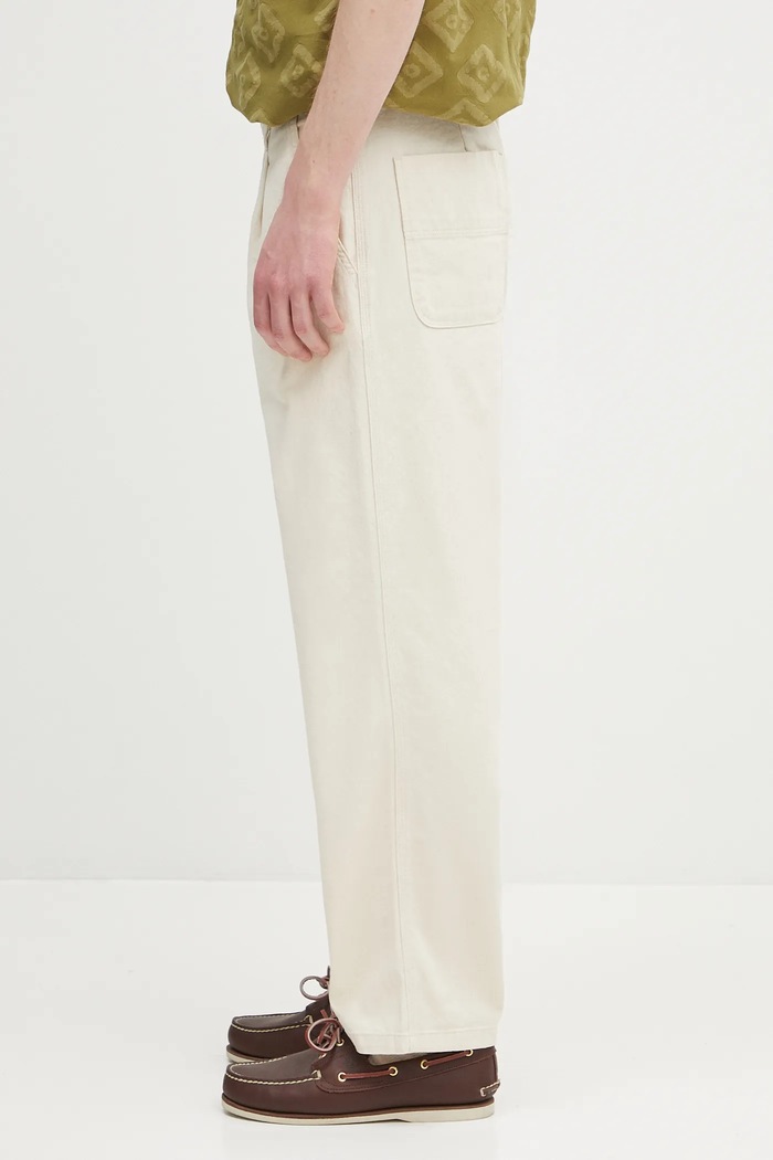 Carhartt WIP pantaloni in cotone Albert Pant I034804.502 beige SS25