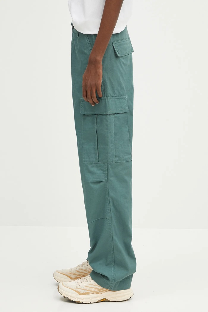 Carhartt WIP spodnie bawełniane Regular Cargo Pant I032467.2M202 zielony SS25