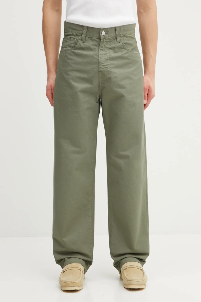 Pamučne hlače Carhartt WIP Landon Pant pamuk zelena I034806.1YFGD
