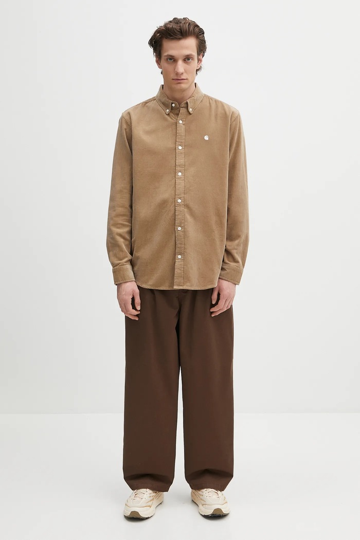 Carhartt WIP cotton trousers Marv Pant I033129.2LS06 brown