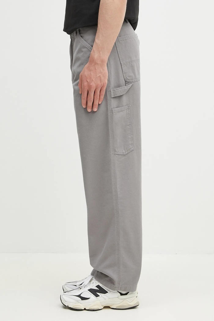 Carhartt WIP cotton trousers OG Single Knee Pant I033754.2LR06 gray SS25