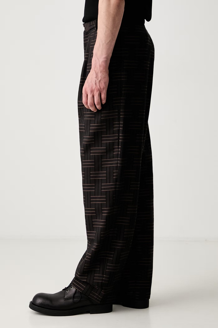 Kenzo trousers with wool Men's FF55PA2149JT.90 brown SS25