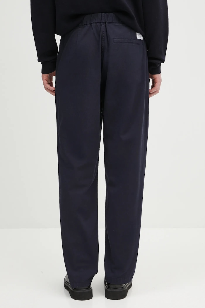 Oblečenie Nohavice Norse Projects Ezra Light Stretch N25.0369.7004 tmavomodrá