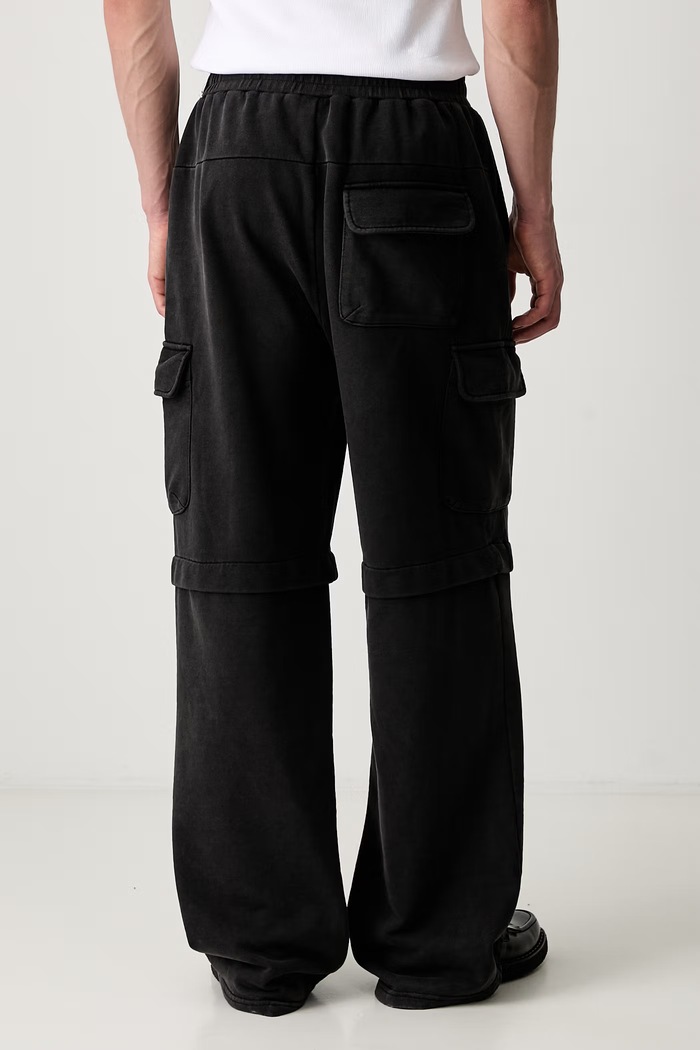 Îmbrăcăminte Daily Paper pantaloni de trening din bumbac Garment Wash Pants 2511010 negru