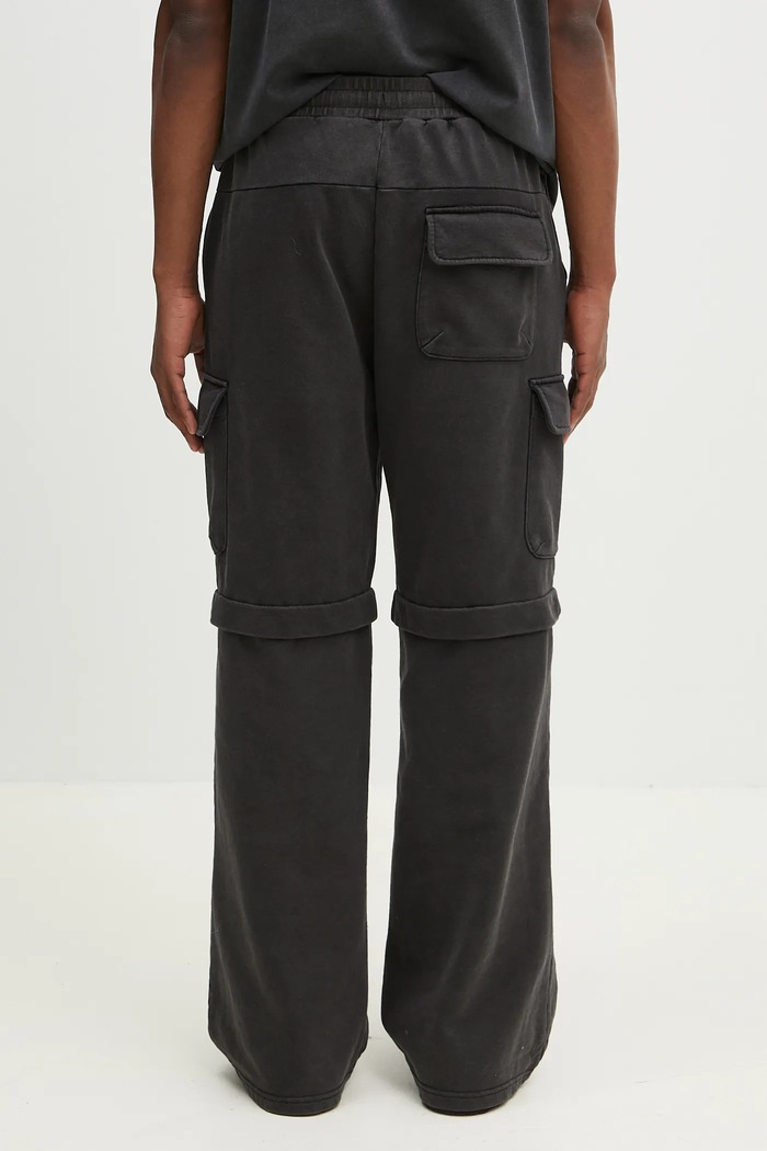 Ruházat Daily Paper pamut melegítőnadrág Garment Wash Pants 2511010 fekete
