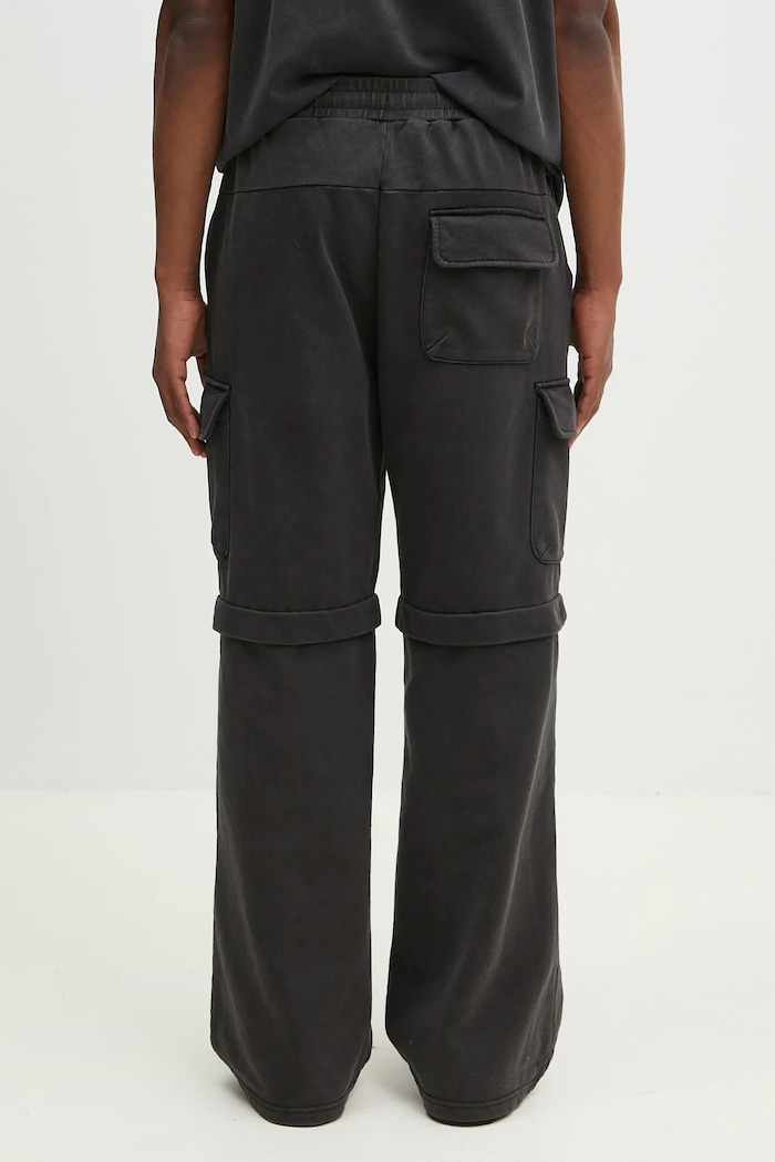 Abbigliamento Daily Paper pantaloni tuta di cotone Garment Wash Pants 2511010 nero