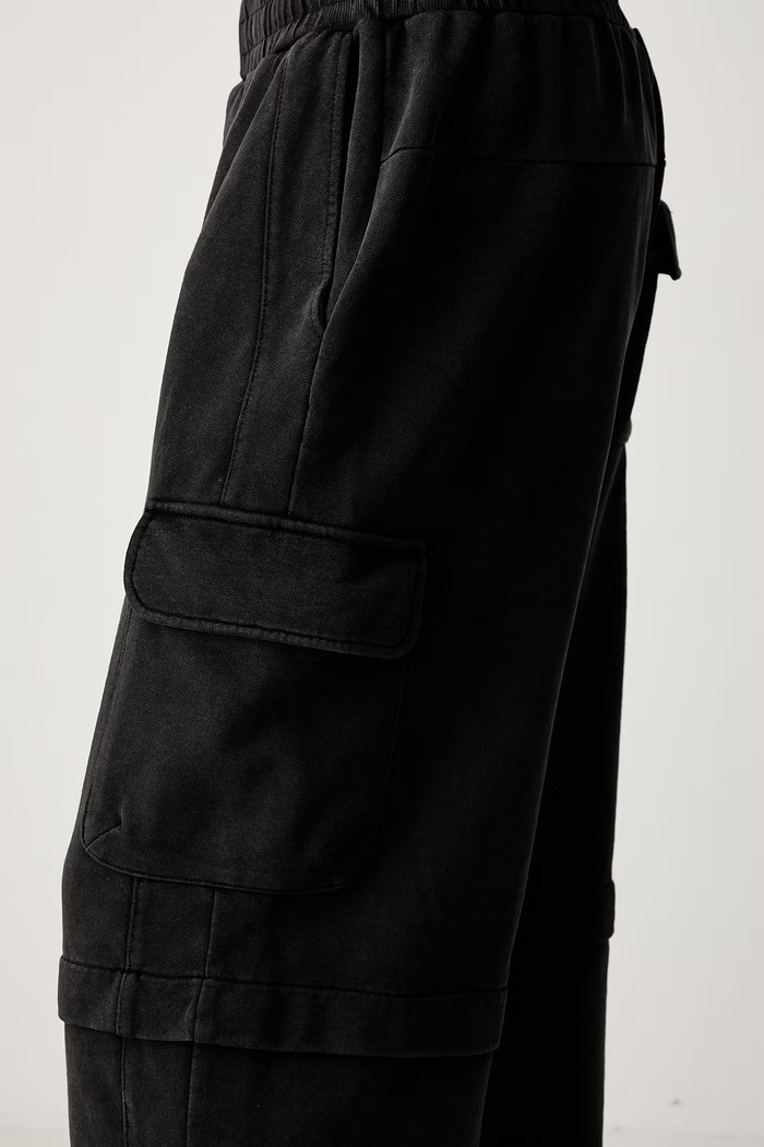 Bavlnené tepláky Daily Paper Garment Wash Pants 2511010 čierna