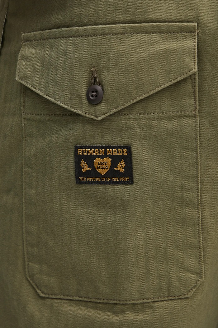 Хлопковые брюки Human Made Straight Cargo Pants зелёный HM29PT010
