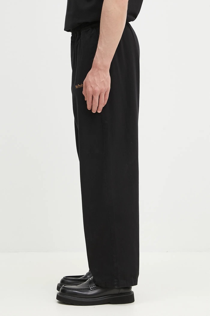 Pamučne hlače No Problemo Mini Problemo Work Pant - Twill NP3011403 crna SS25