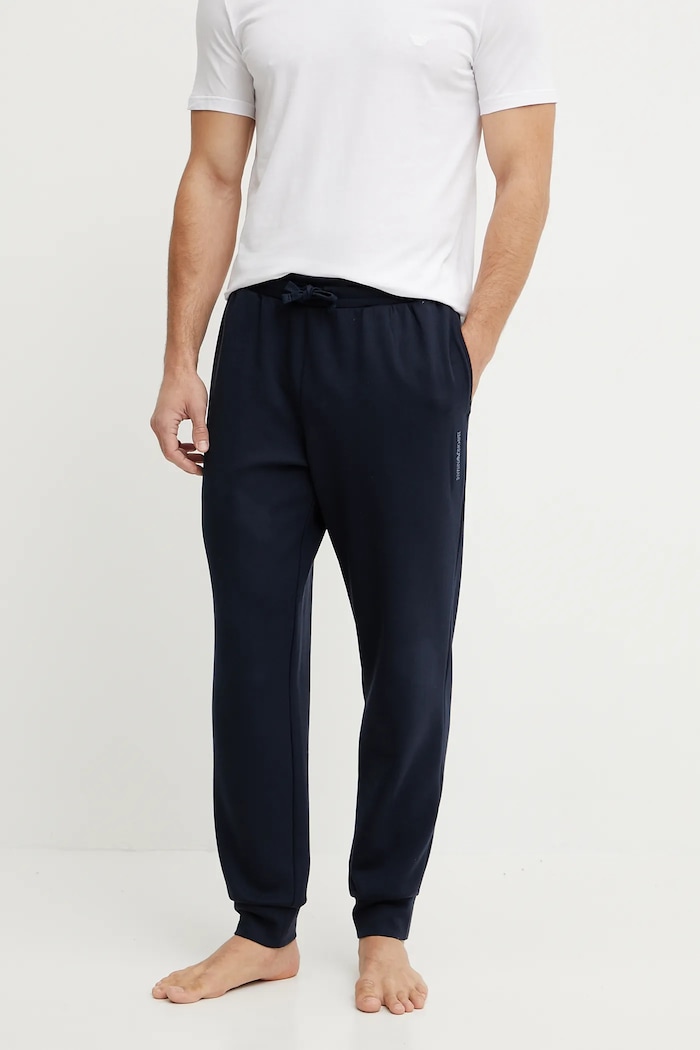Emporio Armani Underwear spodnie lounge z elastanem granatowy EM000500.AF10790