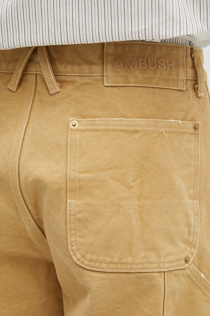 Дънки AMBUSH Canvas Carpenter Pants бежов 12115316