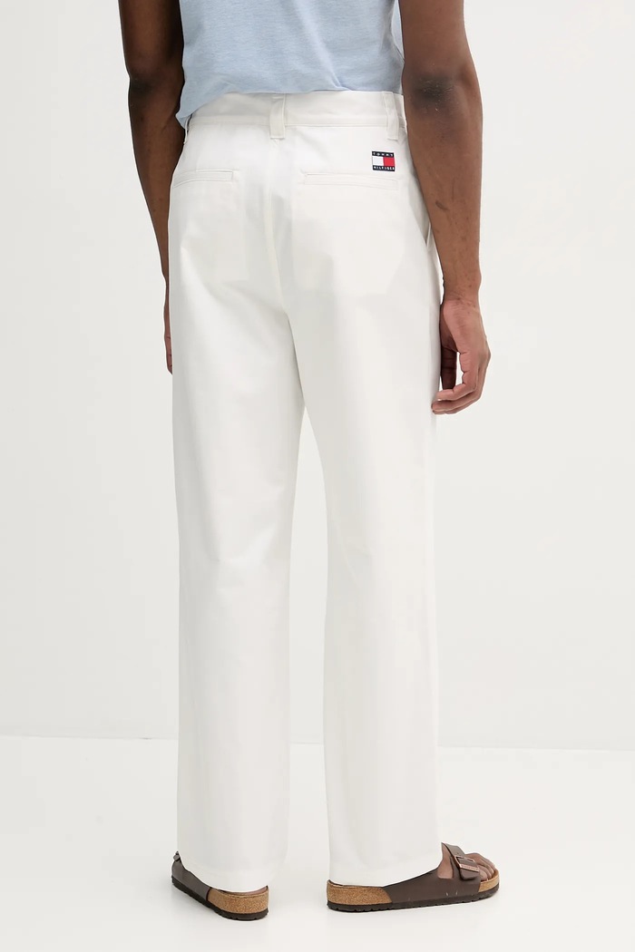 Odzież Tommy Hilfiger spodnie bawełniane SAILING MN0MN00016 biały
