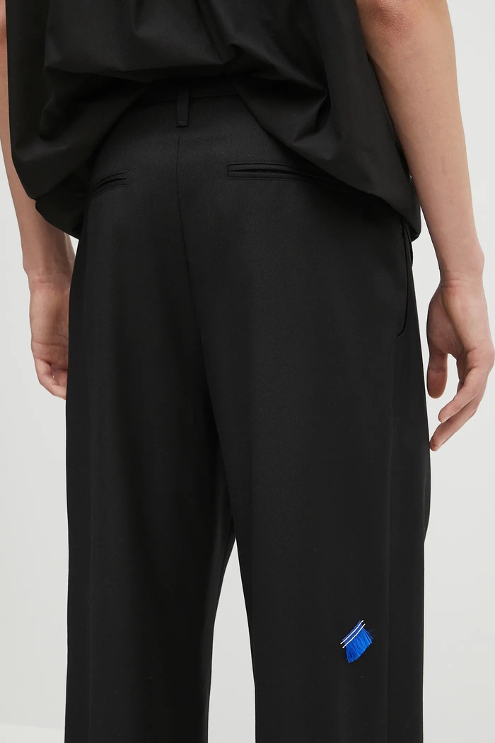 Μάλλινο παντελόνι Ader Error Apparel-Bottom μαύρο BO01SSSA0205BK