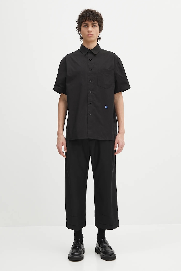 Μάλλινο παντελόνι Ader Error Apparel-Bottom BO01SSSA0205BK μαύρο
