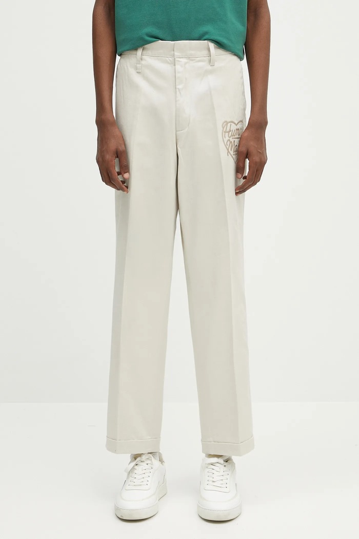 Human Made pantaloni in cotone Chino Pants cotone beige HM29PT013