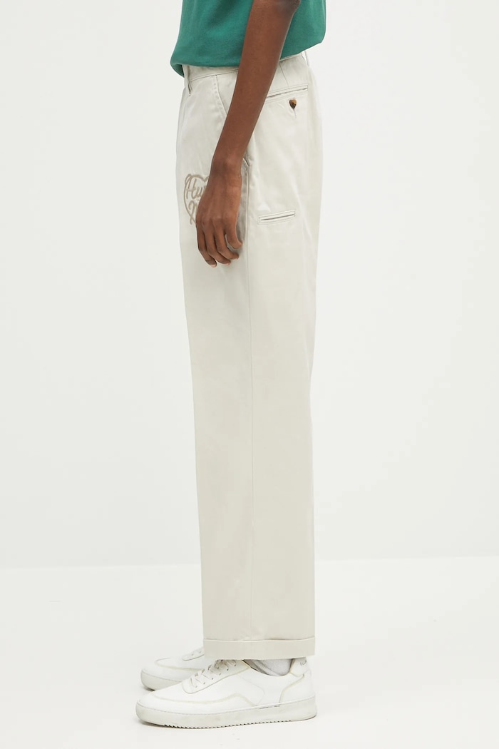 Human Made pantaloni in cotone Chino Pants HM29PT013 beige SS25